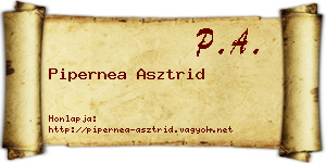 Pipernea Asztrid névjegykártya